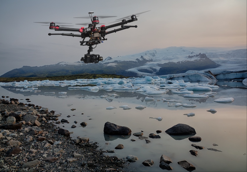 Dronovi su novi saveznici u ispitivanju klimatski ugroženih glečera