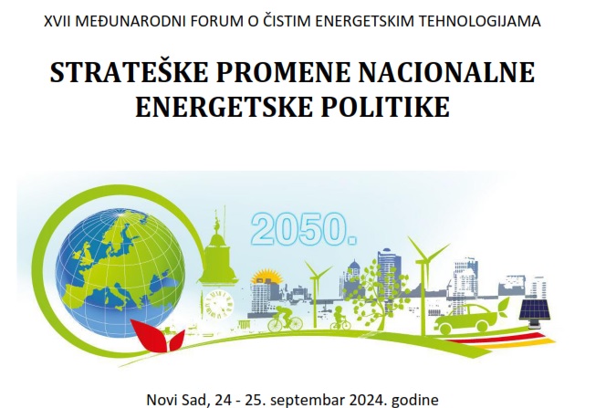 Međunarodni forum o čistim energetskim tehnologijama 24. i 25. septrembra u Novom Sadu