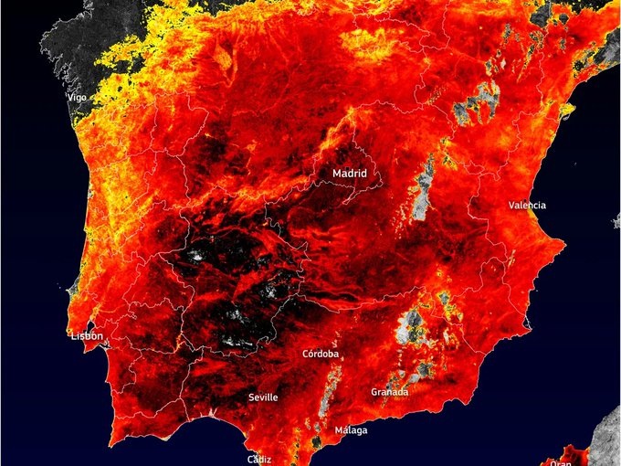 Toplotni talas u španiji najjači u ISTORIJI!