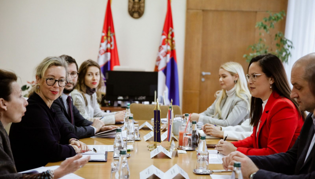 Ministarka Pavkov razgovarala sa ambasadorkom Francuske o kapitalnim ekološkim projektima