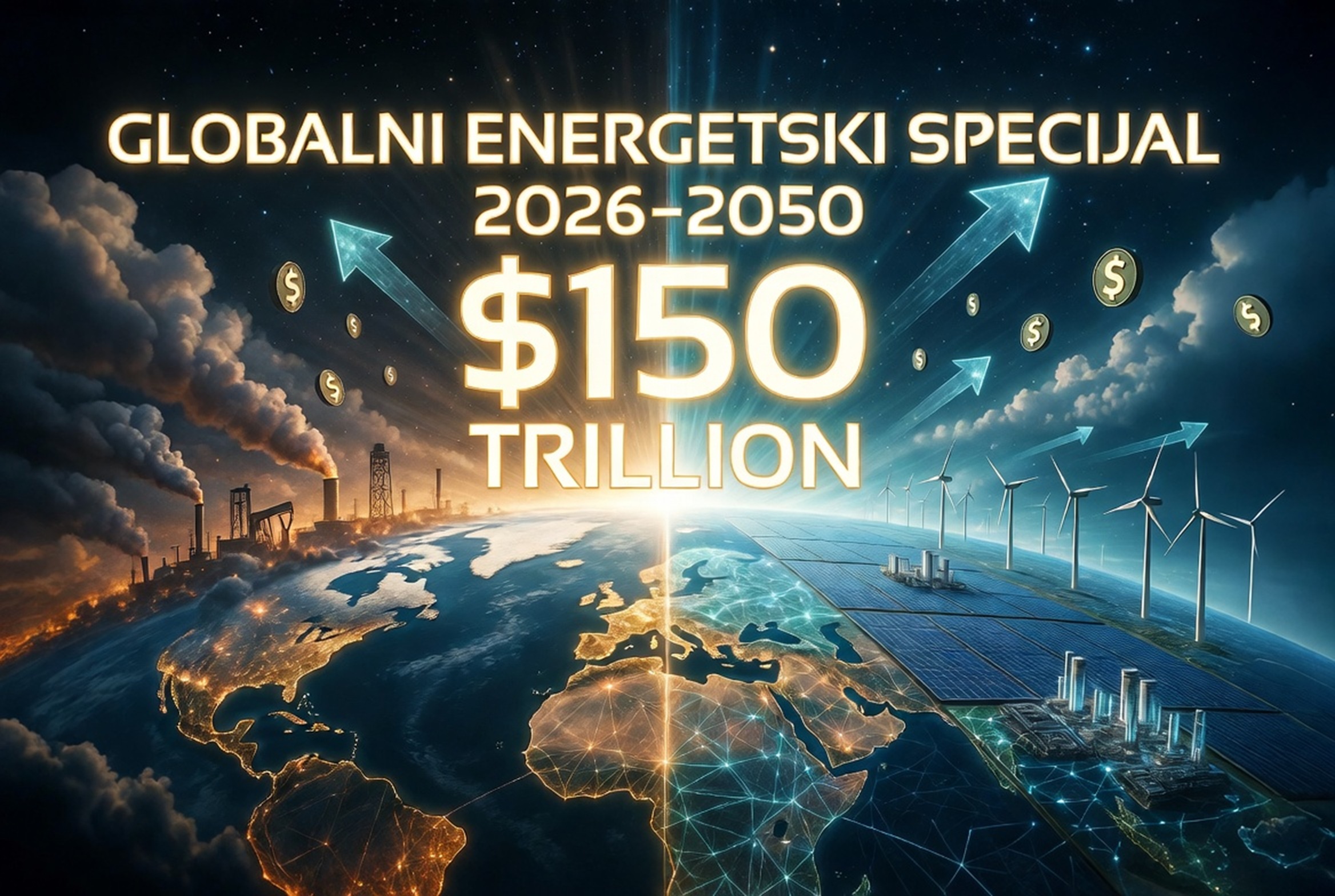 BUDUĆNOST ENERGIJE: Svet ulazi u najveću transformaciju u istoriji – 150 biliona $, nova epoha struje i borba za resurse